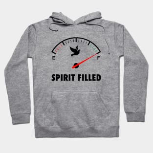 Spirit Filled, black text Hoodie